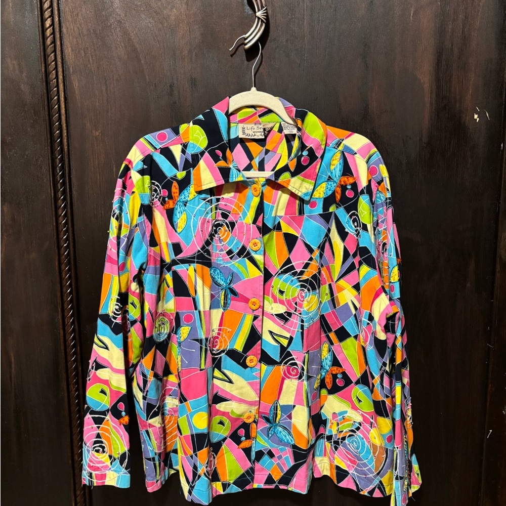 Colorful Geometric Pattern Shirt